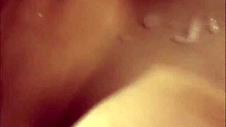 whoa shemale blasts hot cum all over her own pretty face 💦😲