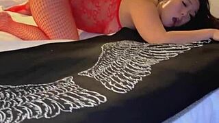 Sex Machine Pounds My Tight Asian Pussy Lips Until Juicy Orgasm