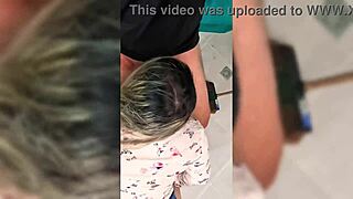 Milf Culona Sucks Worker Off Hard!