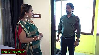 indian boss rams my beautiful wife's tight pussy while i watch her scream in crazy office domination!