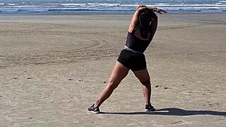 after he dumped creampie in my pussy i showered naked backyard neighbors peepin!!