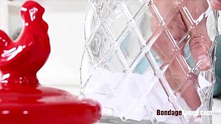 BONDAGE SLAVE DEEPTHROATS TIED UP BLOWJOB FUCKED SUBMISSIVE ORAL!