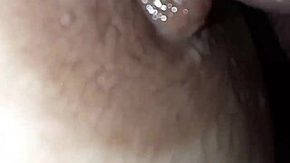 Saliva Drips On Nipple And Cockhead