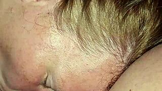 dirty whispers tease cock while she sucks deep