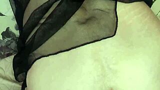 Real Homemade Sex with Skinny Wife Licking in Stockings and Bodysuit