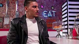 hot waitress anna claire clouds serves up her big ass to biker victor ray!