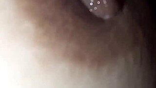 Saliva Drips On Nipple And Cockhead