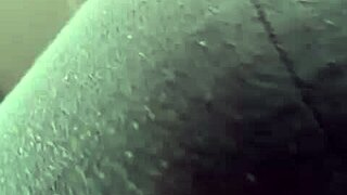 Black monster cock plays with pink pussy under dress