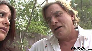 Heartbroken amateur slut slurps huge cock then gets slammed deep