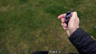 picking up shy czech stocking babe for public outdoor sex