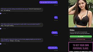 my ai slut strips in poker game then submits to oral sex and clothes ripped off in part 1