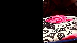 elvie slams massive dildo deep outdoors ebony hardcore