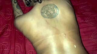 Sexy Tattooed Wife's Leaked Videos: Crossdressing Latina Amateur Fucks Wild!