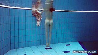 martina's croatian redhead bikini teases escalate to steamy public pool nudist shower