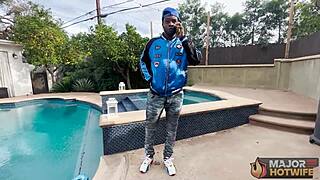 Busty redhead milf peaches dripping wet pussy stretched by rome major monster cock