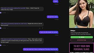 my ai slut strips in poker game then submits to oral sex and clothes ripped off in part 1