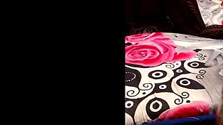 elvie slams massive dildo deep outdoors ebony hardcore