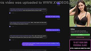 my ai slut strips in poker game then submits to oral sex and clothes ripped off in part 1