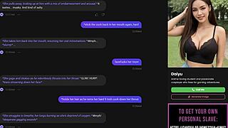 my ai slut strips in poker game then submits to oral sex and clothes ripped off in part 1