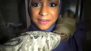 Arab Teen Booty Drops for Army Cock Hardcore