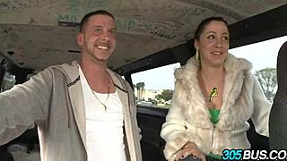 amateur teen slut fucks for cash on bus