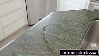 whoa stunning redhead milf with huge natural tits gets her big ass destroyed by stepson's monster cock 🍑💥👅