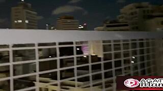 agatha brazilian milf mama noel flashes big tits pussy then street anal assfucking cumshot