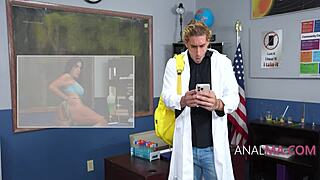 you won't believe how this vengeful student rams anal payback into cougar abi james' ass