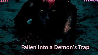 A demon taunts you about your helpless fate in this erotic bdsm roleplay instruction