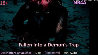 A demon taunts you about your helpless fate in this erotic bdsm roleplay instruction