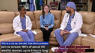 soccer star serena morgan endures intense sports physical with anal fingering and latex glove humiliation up close