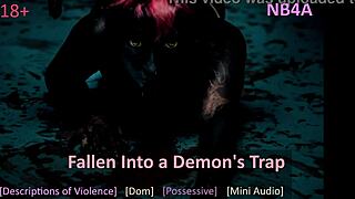 A demon taunts you about your helpless fate in this erotic bdsm roleplay instruction