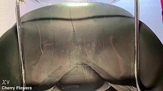 i love riding this clear chair with my big bbw ass