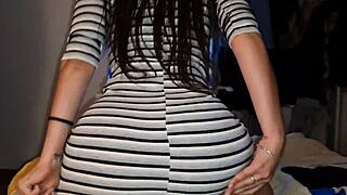 hey horny little slut, wanna watch this college puta ride her stepbro's thick cock to orgasm?