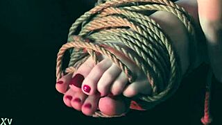 WOW! THESE KINKY FEET GAGGING DEEPTHROAT BOUND REDHEAD TOES ONLY THRIVE ON TICKLING GAMES!!