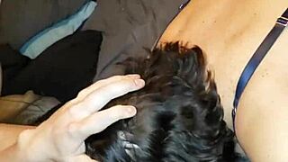 glowing milf with hard nipples worships throbbing cock