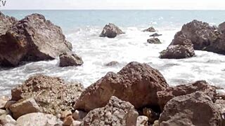 Fucking Stepsister's Wet Pussy On Sunny Beach