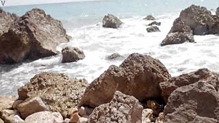 Fucking Stepsister's Wet Pussy On Sunny Beach