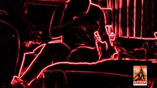 thick ebony girlfriend bent over taking massive black cock doggystyle deep