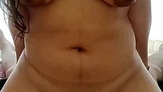 damn, this curvy latina college girl's huge tits bounce as she begs for anal