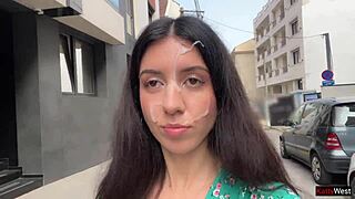 i lost the game now walking streets with hot cum dripping on my face
