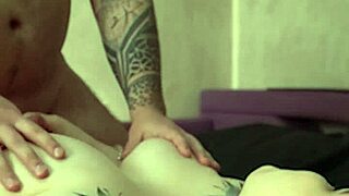 Wife pegs me hard after too much titty fucking talk