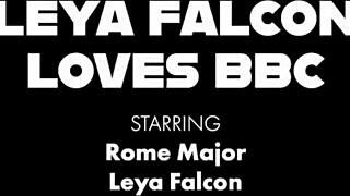 Busty Inked Blonde Leya Falcon Takes Rome Major's Cock Deep