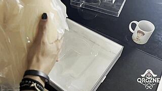 brazilian guy tests realistic sex doll backstage in sao paulo