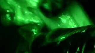 she slips on latex gloves for that sticky slimy solo handjob with dildo toy