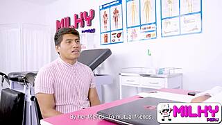 curvy sexy latina doctor rides patient cock in hospital bed