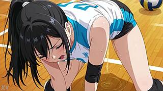 ai anime babe urinates fully clothed in steamy scene