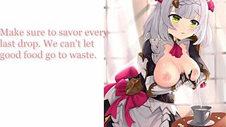 genshin impact noelle solmaid paizuri footjob worship gentle femdom joi cleaning lady feet