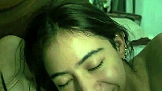 😍 latina hermanastra sucks huge cock with her cute big tits out 👅