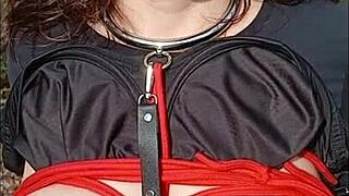 Bound Slave Whore Begs for Forest Bondage Humiliation?!
